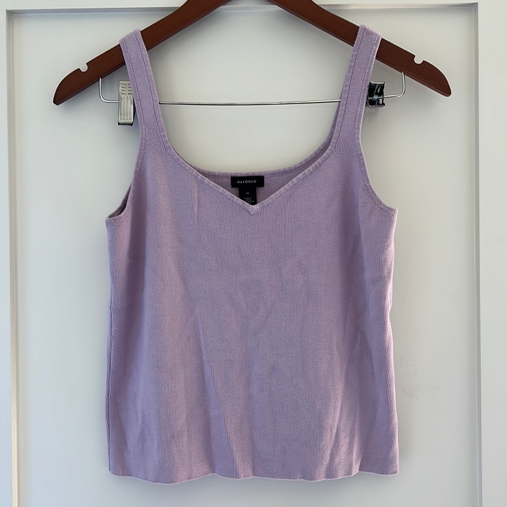 Halogen knitted tank